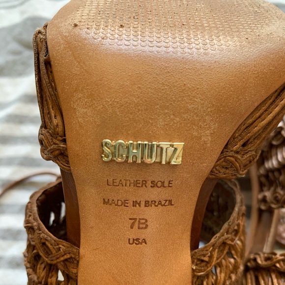 Schutz woven stiletto sandals - Picture 6 of 8
